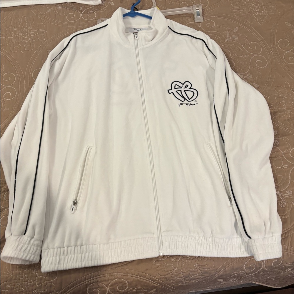 FUBU White Jacket with Black Accents